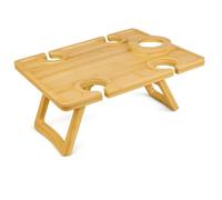 Bed Lap Tray Picnic Table with Foldable Legs, Multipurpose Lap Tray & Standing Desk For Picnic Breakfast In Bed Sofa Eating Platters Working, Serving Drawing Laptop Stand & Snack LapTray