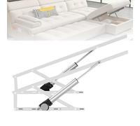 Bed Lift Mechanism with Remote Control, 600kg Load Capacity 2 PCS Electric Hydraulic Gas Spring Bed Storage Lift Kit for Storage Sofa Cabinet Space Saving White-80cm