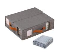 Bed Linen Organizer - Dress Organizer | Storage It Line | Foldable Storage Box for Sheets | Dustproof Pocket Box Holder for Home