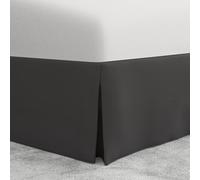 Bed Maker’s Never Lift Your Mattress Microfiber Wrap-Around Bed Skirt, Tailored Style, Classic 14 Inch Drop Length, King, Grey