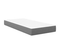 vidaXL Bed Mattress with Mattress Grey 80 x 200 cm Fabric