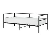 Beliani Bed Metal BATTUT 90 x 200 cm (EU Single) Black, Black