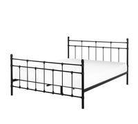 Bed Metal LYNX 140 x 200 cm (EU Double) Black