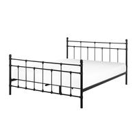Bed Metal LYNX 160 x 200 cm (EU King Size) Black