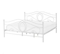 Bed Metal LYRA 180 x 200 cm (EU Super King) White