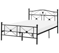 Bed Metal RODEZ 120 x 200 cm (EU Small Double) Black