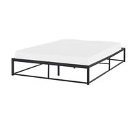 Bed Metal VIRY 140 x 200 cm (EU Double) Black