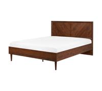 Bed MIALET 140 x 200 cm (EU Double) Dark Brown