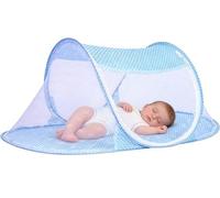 Bed Mosquito Net, Foldable Cradle Anti-Bug Tent, Mosquito Net Travel, Portable Sleeping Tent for Infant - Blue