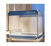 Bed net Bug Square Mosquito Net Tent for Beds 2 Entries Bed Canopies Prevent Falling Off The Bed with Dust-Proof Roof for Bedroom Home Travel net Mosquito