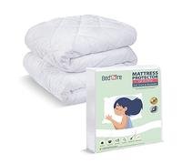Bed’Ore Quilted Mattress topper - Stop Stain Spread Faster with Budge Proof Padded Mattress topper - Single(91x193+30) cm