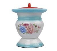 Bed pan, Chamber Pots Toilet Portable Potty Urinals Urine Bucket with Lid Enamel Spittoon Bedpans Urinal Toilets,Suitable(Blue)
