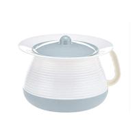 Bed pan, Potty Urinals Urinal Bedpan/Urinal Basin Chamber Pots with Lid Design to/Chamber Pot Prevent Odors from Escaping Portable Toilet(White Blue)