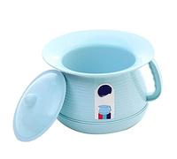 Bed pan, Potty Urinals Urinal Bedpan/Urinal Basin Chamber Pots with Lid Design to/Chamber Pot Prevent Odors from Escaping Portable Toilet(Blue)