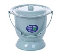 Bed pan, Urinals Spittoon Chamberpot Plastics Bedpan, Urinal Women Urinal Basin,Female Urine Buckets Adults with Lids Urine Pots,Chamber Pot with Lid(Blue)
