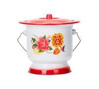 Bed Pans, Bedpan Chinese Spittoon with Handle, Thicken Chamber Pot with Lids, Potty Pee Bucket Portable Toilet for Adults