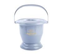 Bed Pans, Chamber Pot with Handle, Bedpan Portable Toilet Urinal Spittoon Potty Pee Bucket for Pregnant Woman Elderly Adults(Grey,22.5cm)