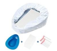 Bed Pans for Elderly Females and Males: 30 Pack Disposable Bed Pan Liners and Absorbent Pads Set - Bedpan for Elderly Men and Women