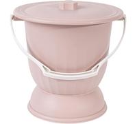 Bed Pans, Portable Chamber Pot with Lid,Spittoon Urine Bucket with Handle Bedside Urinal for The Elderly Pregnant Women's Use(Pink,27.5 * 25.8cm)