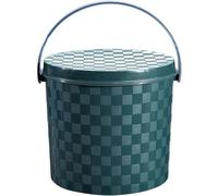 Bed Pans, Thicken Chamber Pot with Lid, Portable Plastic Bucket Potty Storage Stool for Camping Travel Home Car Multipurpose(Green,23cm)