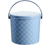 Bed Pans, Thicken Chamber Pot with Lid, Portable Plastic Bucket Potty Storage Stool for Camping Travel Home Car Multipurpose(Blue,23cm)