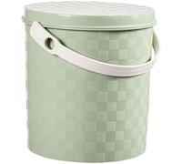 Bed Pans, Thicken Chamber Pot with Lid, Portable Plastic Bucket Potty Storage Stool for Camping Travel Home Car Multipurpose(Light Green,28cm)