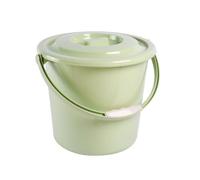 Bed Pans, Urine Bucket with Lid,Spittoon Chamber Pot Reusable Portable Toilet Urinal with Handle for Pregnant Women Elderly Children(Green,M)