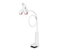 Bed Phone Holder Laying, Multifunctional Phone Mount - Overhead Cell Phone Clamp Mount, Gooseneck Phone Holder for Bed,Design Twists and Rotates Easily Flexible Long Arm Phone Mount
