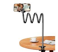 Bed Phone Holder, Multifunctional Lazy Phone Stand For Bedside Tabletop Clip, Flexible Mount For Live Streaming Relaxing Use, Compatible All Phones, 6.69x5.51x3.15 Inch, PP, 240g