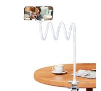 Bed Phone Holder - Multifunctional Phone Stand, Adjustable Desk Mount | Flexible Holder for Mobile Devices for Bed Reading, Live Streaming Video Calls | PP Material, Black-w