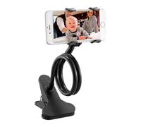 Bed Phone Mount | Bedside Cellphone Holder | Cell Phone Clamp Clip for Desk | Clip On Lazy Stand | Flexible Long Arm Phone Mount for Desk | Bracket Clamp Stand | Mobile Cell Phone Stand