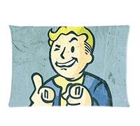 Bed Pillow Case Cover Fallout 4 Boy Custom Standard Size 20x30 Inch Twin Sides Rectangle Pillowcase