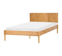 Bed Pine Wood AMBAZAC 140 x 200 cm (EU Double) Light Brown