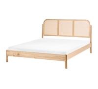 Bed Pine Wood ARCHAIL 160 x 200 cm (EU King Size) Light Brown