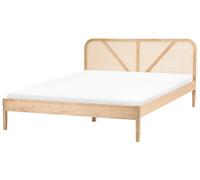 Bed Pine Wood BELLEME 160 x 200 cm (EU King Size) Light Brown
