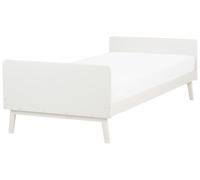 Bed Pine Wood BONNAC 90 x 200 cm (EU Single) White