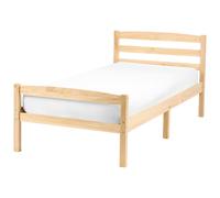 Bed Pine Wood ECHALLON 80 x 200 cm (EU Small Single) Light Brown