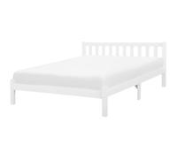 Bed Pine Wood FLORAC 180 x 200 cm (EU Super King) White