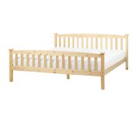 Bed Pine Wood GIVERNY 180 x 200 cm (EU Super King) Light Brown