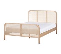 Bed Pine Wood GONFARON 140 x 200 cm (EU Double) Light Brown