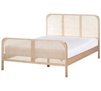 Bed Pine Wood GONFARON 140 x 200 cm (EU Double) Light Brown
