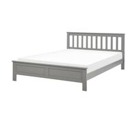 Bed Pine Wood MAYENNE 140 x 200 cm (EU Double) Grey