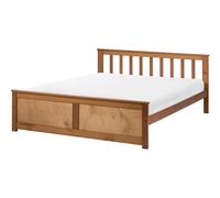 Bed Pine Wood OLENDON 120 x 200 cm (EU Small Double) Brown