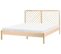 Bed Pine Wood SEPHOS 180 x 200 cm (EU Super King) Light Brown