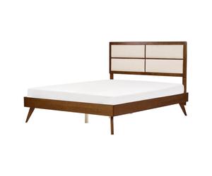 Bed POISSY 160 x 200 cm (EU King Size) Dark Ash Wood