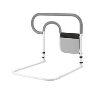 Zialofi Bed Rail for Seniors, Grab Rail with Storage Pocket, Non-Slip Handle, Mobility Aid for People, Gray
