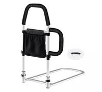 Bed Rail Safety Bed Assist Rail for Elderly Adults w/Storage Pocket Fixing Strap COSTWAY Multi One Size