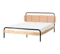 Bed Rattan BOUSSICOURT 160 x 200 cm (EU King Size) Light Brown