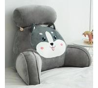 Bed Reading Book Pillow Bedside Rest Lumbar Support Cuddle Cushion for Watching TV Multifunctional Chair and Sofa Backrest Comfort and Ergonomic Bolster Pad for Adults Kids(Size:55×34×17cm,Color:A)