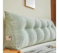 Bed reading pillow, wedge lumbar pillow, triangular reading pillow, headboard backrest, lumbar support pillow,A05,180 * 50 * 20CM